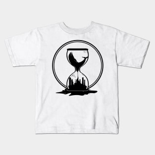 Dolphin melting in an hourglass Kids T-Shirt